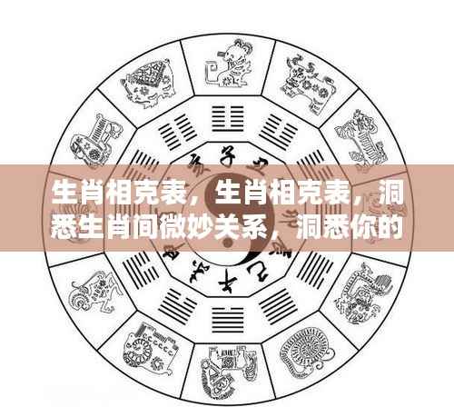 生肖相克表,揭秘生肖间微妙关系,洞悉未来运势走向